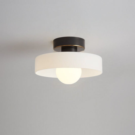 Bauhaus-Inspired Flush Mount LED Ceiling Light Fixture with Dimmable 3-Colour Change - 2