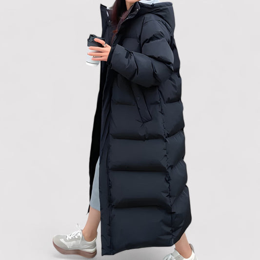 Noémie - Women's Long Waterproof Hooded Puffer Parka for Cold Weather - 2