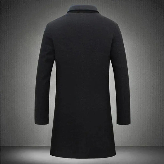 Westbridge - Men's Tailored Overcoat, Lined Wool Coat for Winter Warmth - 2