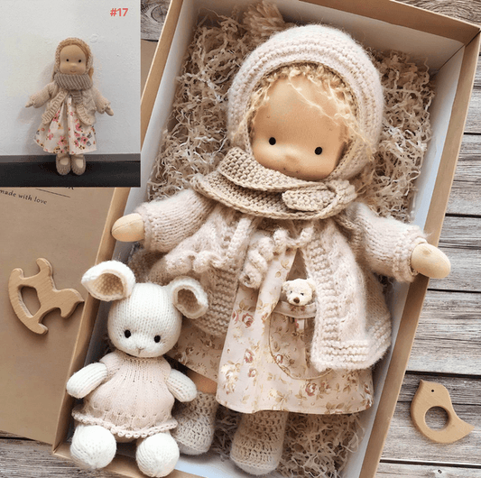 Poppi - Handmade Waldorf Doll for Imaginative Play & Emotional Growth, Hypoallergenic Cotton - 2