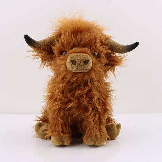 Cuddly Highland Cow Plush Toy - Soft Stuffed Animal for All Ages, 25 cm 0