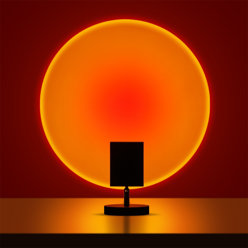 GlowBright - Retro Sunset Table Lamp for Bedroom & Living Room Ambiance 0