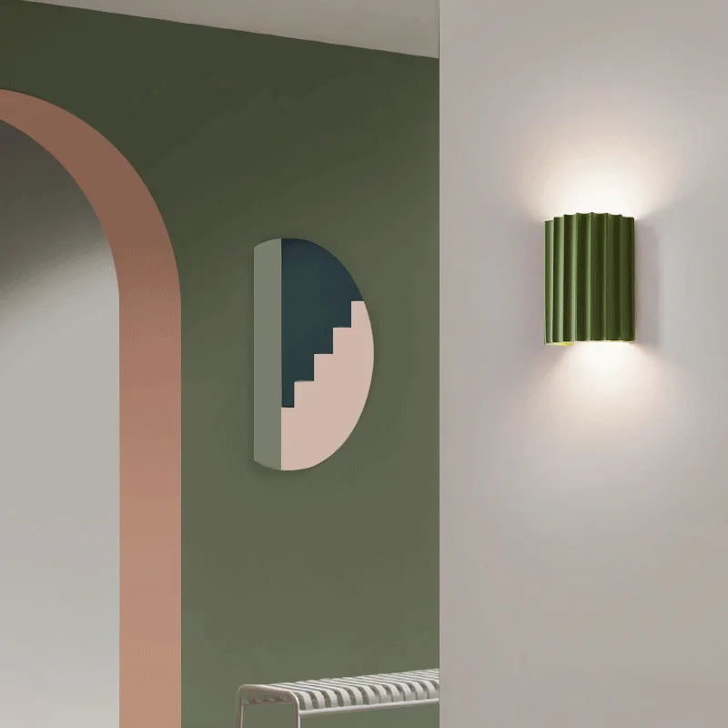 Modern Resin Wall Sconce - Artistic LED Wall Lamp for Living Room & Hallway 2