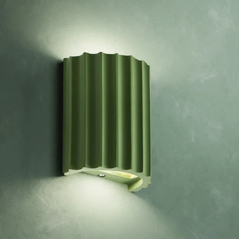 Modern Resin Wall Sconce - Artistic LED Wall Lamp for Living Room & Hallway 4