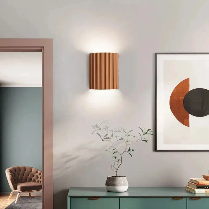 Modern Resin Wall Sconce - Artistic LED Wall Lamp for Living Room & Hallway 7