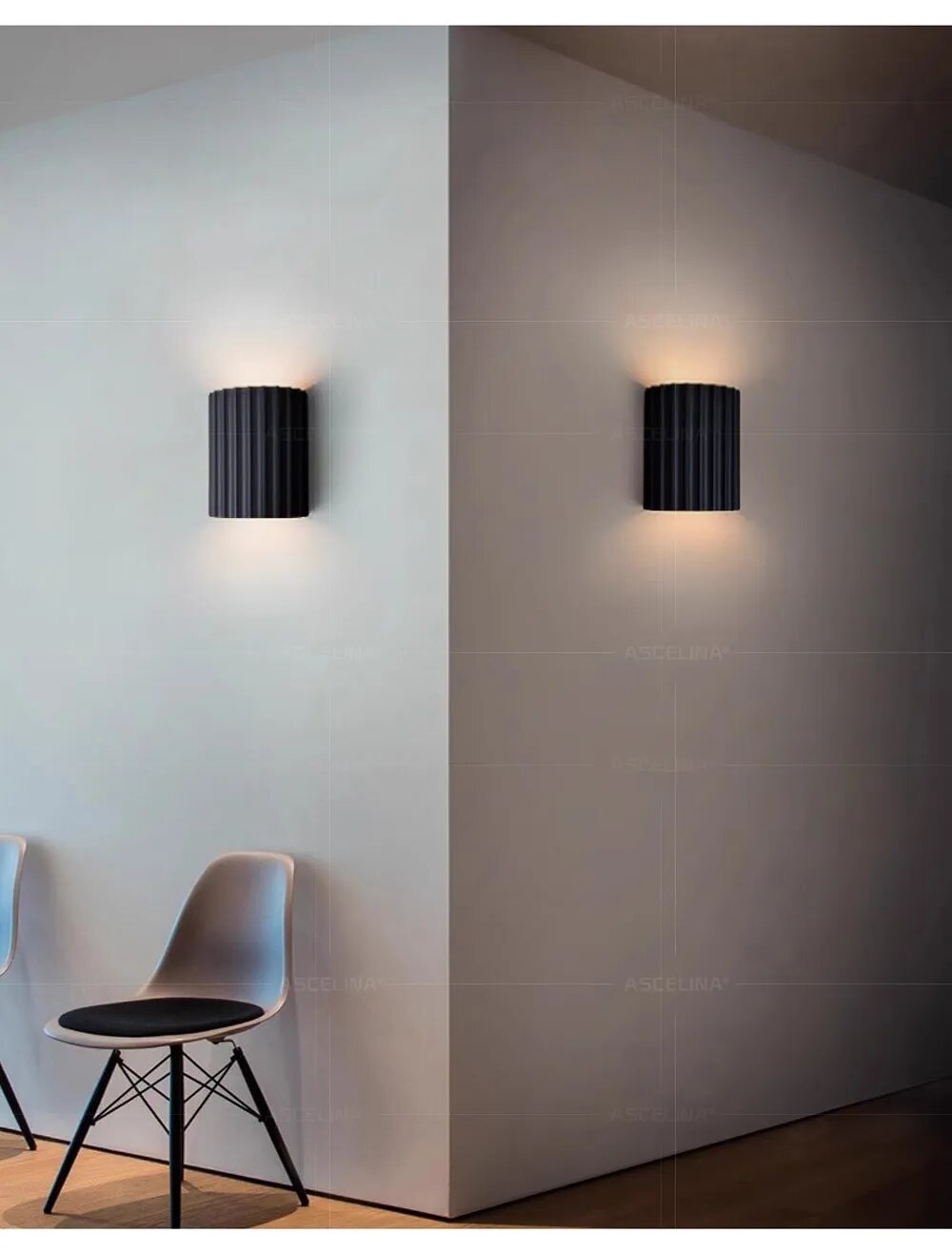 Modern Resin Wall Sconce - Artistic LED Wall Lamp for Living Room & Hallway 8